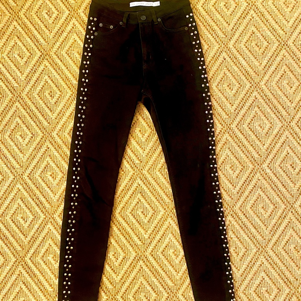 & OTHER STORIES | Black Skinny Jeans | Studded | Size 26
